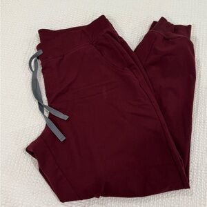 Figs Zamora burgundy jogger large
